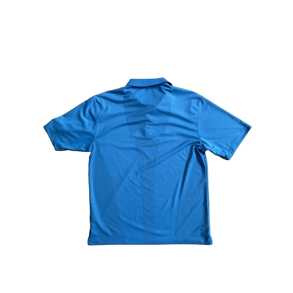 Nike Golf Dri-FIT Polo Shirt Men's Medium Turquoise Blue Knit Short Sleeve